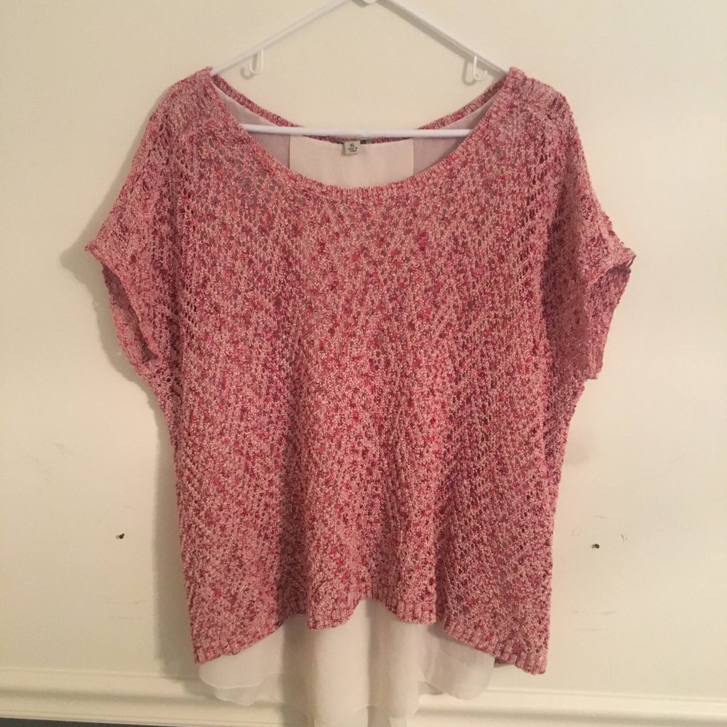 Knit Red Women's Lucky Brand Blouse, Size Xl
